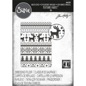 Sizzix Texture Fades - Holiday Knit by Tim Holtz