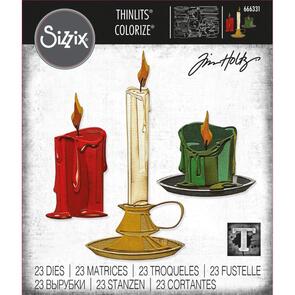 Sizzix Thinlits Die Set 23pk - Candleshop Colorize by Tim Holtz