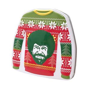 Bob Ross Sour Candy Sweater Tin - Christmas