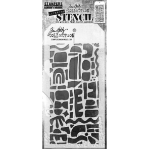 Stampers Anonymous Tim Holtz Layered Stencil- Cut Out Shapes 1