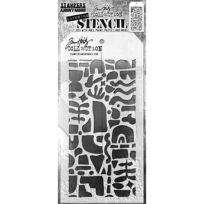 Stampers Anonymous Tim Holtz Layered Stencil - Cut Out Shapes 2