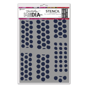 Ranger Ink Dina Wakley Media Stencils 9"X6" - Dotted Tape