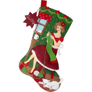 Bucilla Felt Stocking Applique Kit - Holiday Knitting