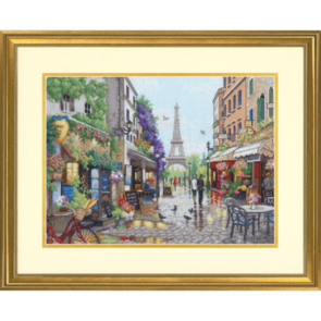 Dimensions Paris Scene - Counted Cross Stitch 15"X11"