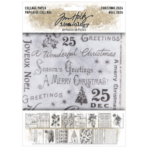 Idea-Ology Tim Holtz - Collage Paper - Christmas 2024