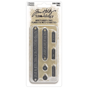 Idea-Ology Tim Holtz - Word Plaques + Tags - Christmas