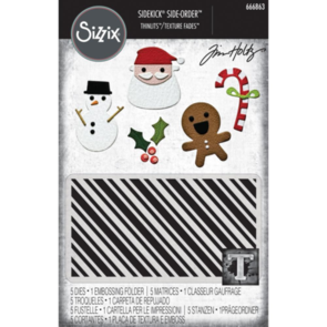 Sizzix Sidekick Thinlits & Texture Fade - Christmas by Tim Holtz