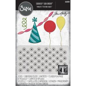 Sizzix Sidekick Thinlits & Texture Fade - Birthday by Tim Holtz