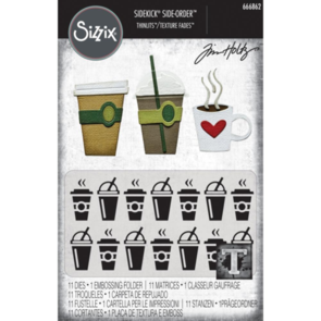 Sizzix Sidekick Thinlits & Texture Fade - Coffee by Tim Holtz