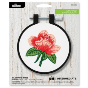 Bucilla Stamped Embroidery Kit - Blooming Rose