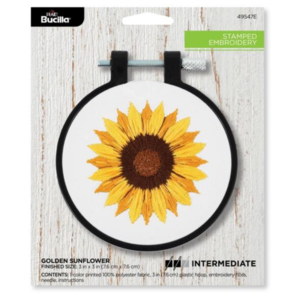 Bucilla Stamped Embroidery Kit - Golden Sunflower