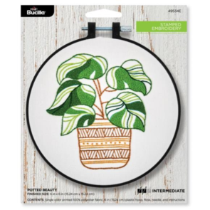 Bucilla Stamped Embroidery Kit - Potted Beauty