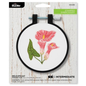 Bucilla Stamped Embroidery Kit - Delicate Lily