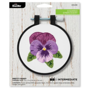 Bucilla Stamped Embroidery Kit - Pretty Pansy