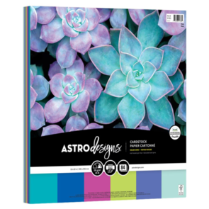 Neenah Astrodesigns 65lb Cardstock Pack 12"X12" 84/Pkg