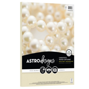 Neenah Astrodesigns 65lb Metallic Cardstock 8.5"X11" 50/Pkg - Champagne Pearl