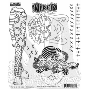 Stampers Anonymous Dyan Reaveley's Dylusions Cling Stamp Collections 8.5"X7"