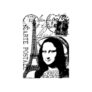 Stampers Anonymous Tim Holtz Cling Stamp 2.5"X3.5" - Paris