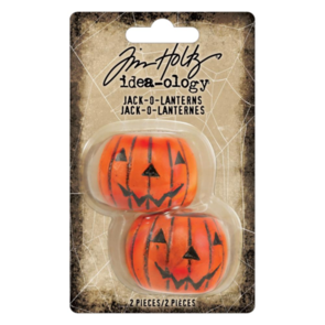 Idea-Ology Tim Holtz Resin Jack-O-Lanterns 2/Pkg
