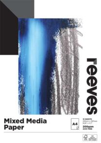 Reeves Mixed Media Pad 200gsm 15sheets