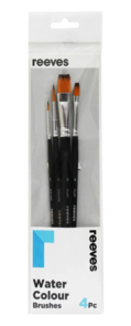 Reeves Watercolour Golden Synthetic Brush Pack/4