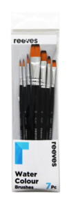 Reeves Watercolour Golden Synthetic Brush Pack/7