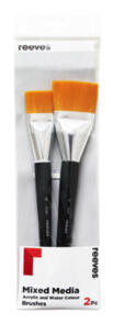 Reeves Mixed Media Golden Synthetic Brush Pack/2