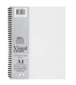 Winsor & Newton Visual Diary A4 110gsm 60 Sheets - Clear Cover