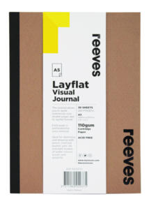 Reeves Layflat Visual Journals - 110gsm, 30sheets (Kraft Cover)