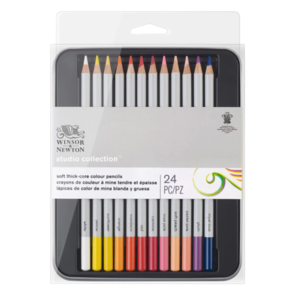 Winsor & Newton Watercolour Pencil Tin 24pc