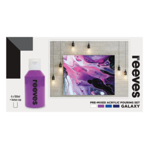 Reeves Pre-Mixed Acrylic Pour Paint Sets - Galaxy