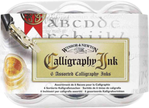 Winsor & Newton Calligraphy Ink Set 6 Assorted Colours