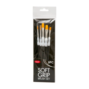 Jasart Soft Grip Brush Gold Synthetic Basic Short Set/5