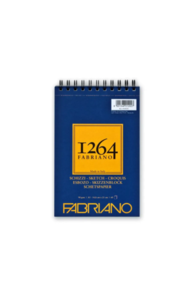 Fabriano 1264 Sketch Pad Spiral (Short  Side) 90gsm