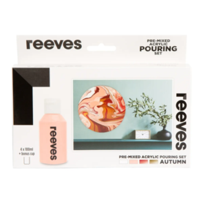 Reeves Pre-Mixed Acrylic Pour Paint Sets - Autumn