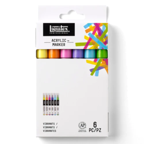 Liquitex Acrylic Marker Set/6 Vibrant