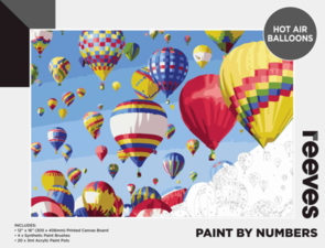 Reeves Paint By Number - Hot Air Balloons