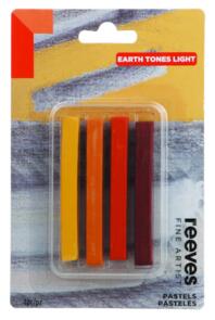 Reeves Fine Artist Pastel Set - Earth Tones Light Pack/4
