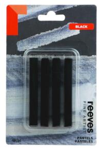 Reeves Fine Artist Pastel Set - Black Pack/4