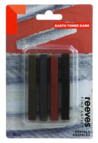 Reeves Fine Artist Pastel Set - Earth Tones Dark Pack/4