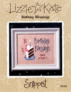 Lizzie Kate Cross Stitch Chart - Birthday Blessings #S26