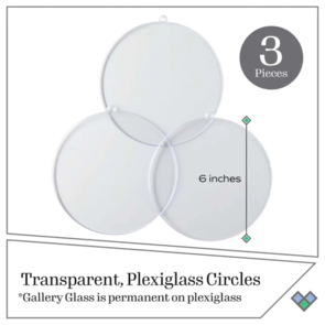 FolkArt Gallery Glass - Surface Circle 6" - 3Pc