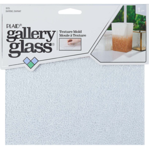 FolkArt Gallery Glass - Texture Plate 8" Diamond