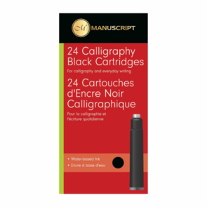 Manuscript Cartridges - Fountain Pen Black 24pk