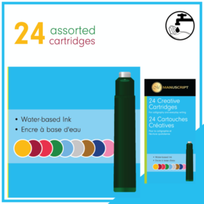 Manuscript Creative Cartridges Pack 24 - Assorted Colours