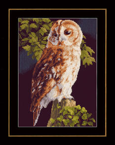Lanarte  Cross Stitch Kit - Owl