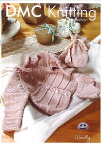 DMC Baby Girl's Cardigan, Socks & Mittens - Knitting Pattern