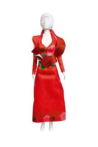Dress Your Doll Making Couture Outfit Kit - Mary Red Rose