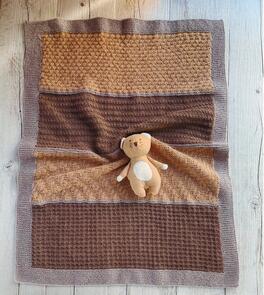 Alpaca Yarns 2206 Texture Baby Blanket - Knitting Pattern / Kit