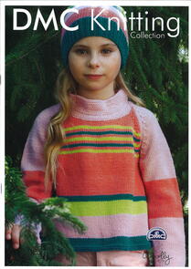 DMC Girls Jumper & Hat - Knitting Pattern / Kit